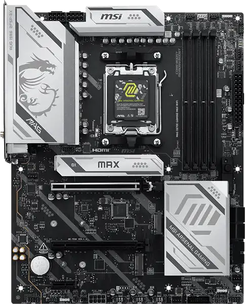 MBO AM5 MSI MAG X870E GAMING MAX WIFI - Slika 2