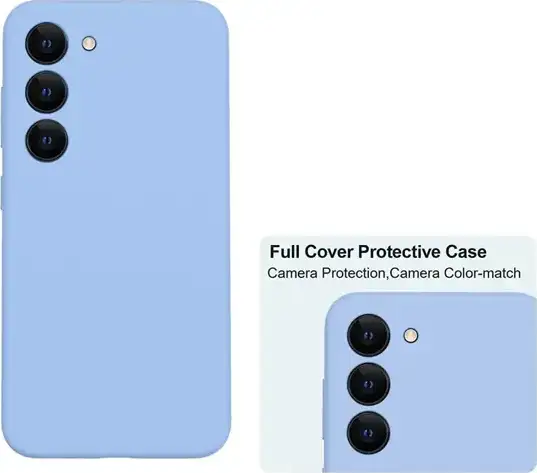 MASKICA +CLASS SILICONE EDGE ZA SAMSUNG S26 ULTRA,SVIJETLO PLAVA