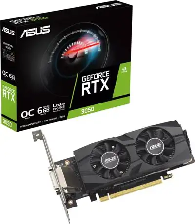 VGA AS RTX3050-O6G-LP-BRK, 90YV0KQ0-M0NA00