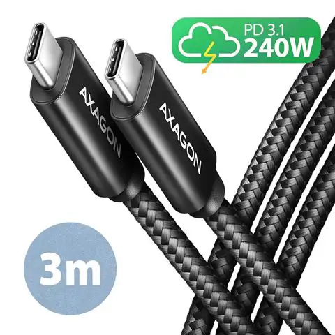 CC USB CM 2.0 USB CM, 3 m, Crna, HQ, BUCM2-CM30AB