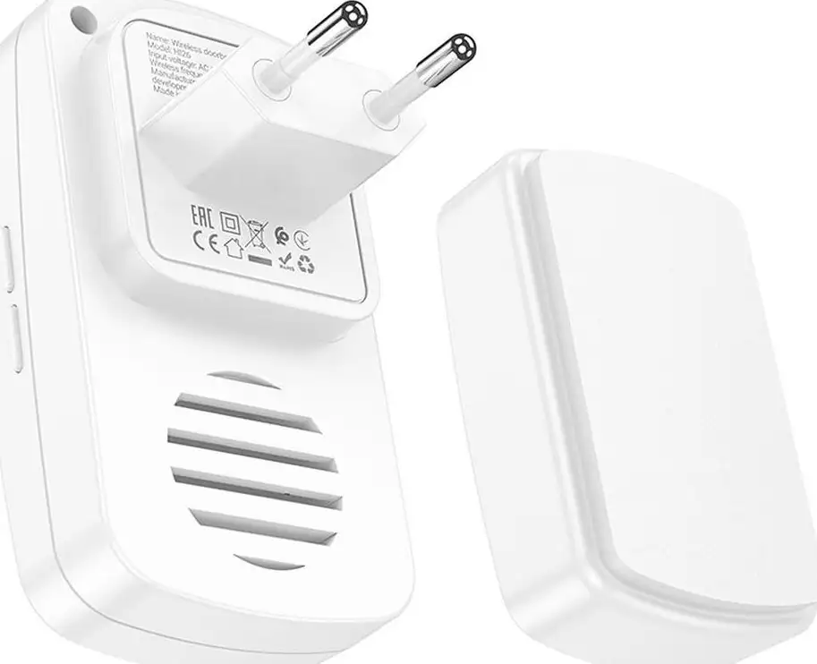 Bežično kućno zvono Hoco HI26, 230 V, bijele boje - Slika 2