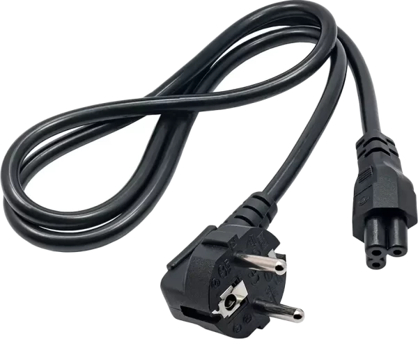 Power cable for notebook Akyga AK-NB-08A clover IEC C5 CEE 7/7 250V/50Hz 1m