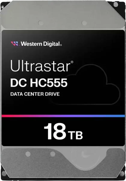 HDD Server WD/HGST ULTRASTAR DC HC555 (3.5’’, 18TB, 512MB, 7200RPM, SATA 6Gb/s, 512E SE NP3) SKU: 0B48723, WUH722018CLE6L4