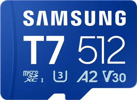 SAMSUNG T7 microSD Memory Card 512GB MB-MB512T/WW