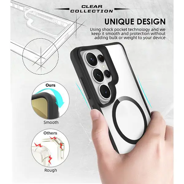 MM TPU SAM GALAXY S26 ULTRA - DROP-PROOF COMBAT X BLACK MAGSAFE SLIM