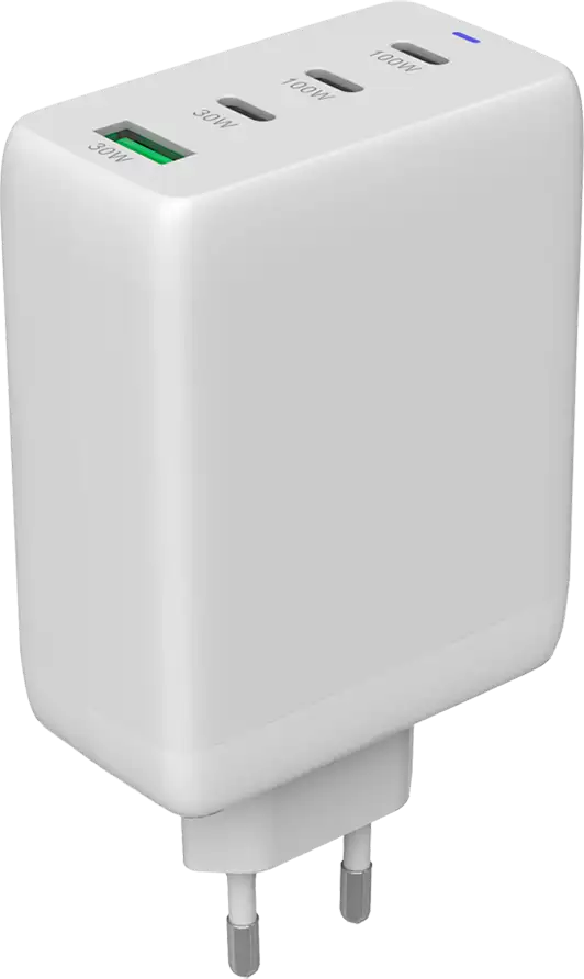 CANYON charger CU100ACC GaN 100W 3xPD 1xQC EU White, CNS-CUW100ACC