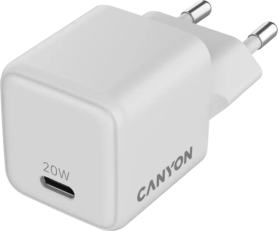 CANYON charger CU20C GaN 20W 1xPD EU White, CNS-CUW20C - Slika 3