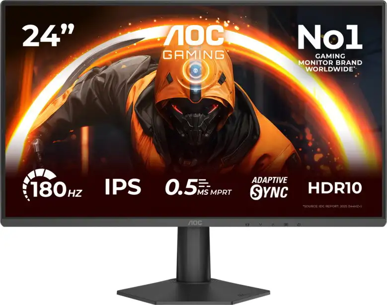 AOC 24G50F, 23,8" FastIPS, DP, HDMI, 180Hz, 24G50F