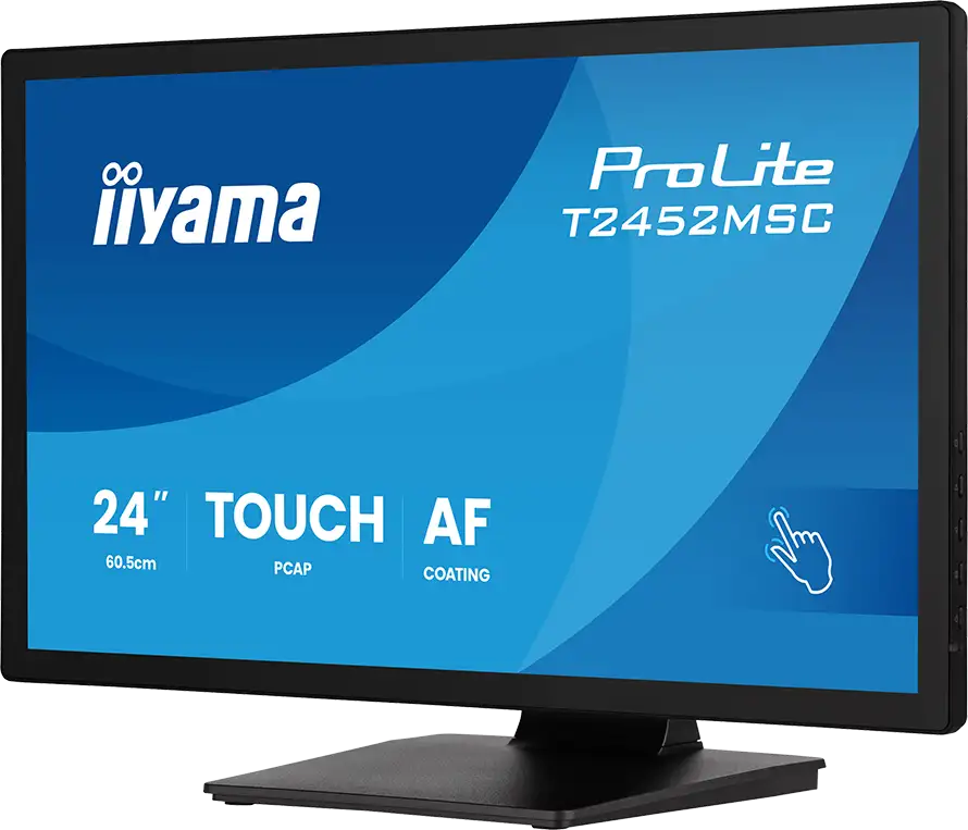 IIYAMA 24" T2452MSC-B2 Touchscreen FHD (1920x1080) IPS, 16:9, 120Hz, 400 cd/m2, 1300:1, 5ms, HDMI, DP, USB 3.2x2, TILT, zvučnici - Slika 2