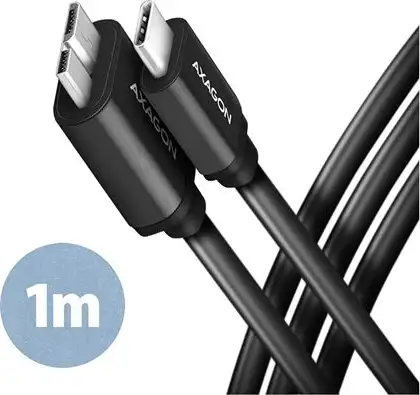 CC USB CM 3.2Gen1 -> USB MicroBM Superspeed, 1m, AXA, BUMM3-CM10AB