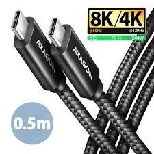 CC USB-C USB-C 4 GEN 3x2, 0.5m, Crna, AXA, BUCM4X-CM05AB