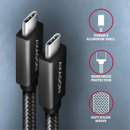 CC USB CM 3.1Gen2 USB CM, 2m, Crna, AXA, BUCM32-CM20AB